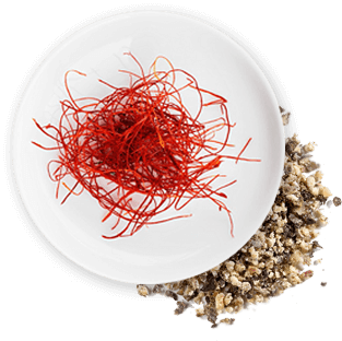 Chilli threads on a white plate Chilli threads on a white plate 11247991